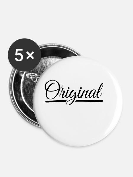 Original - Buttons klein 25 mm (5er Pack) - Weiß