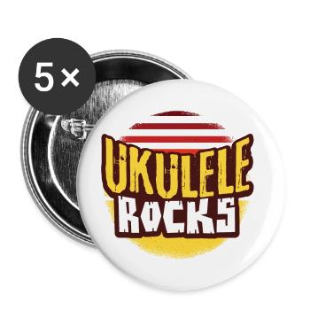 ukulele - Buttons small 1''/25 mm (5-pack) - white - Front