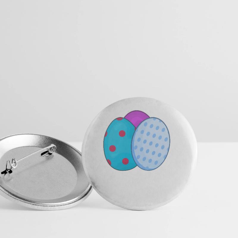 Easter easter eggs Buttons small 1''/25 mm (5-pack)