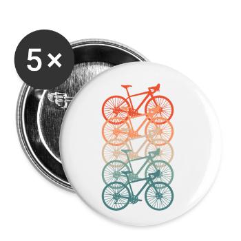 racer - Buttons small 1''/25 mm (5-pack) - white - Front