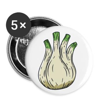 fennel - Buttons small 1''/25 mm (5-pack) - white - Front