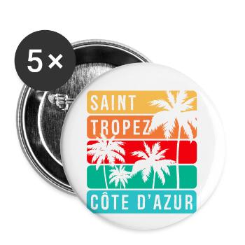 Saint Tropez - Buttons small 1''/25 mm (5-pack) - white - Front