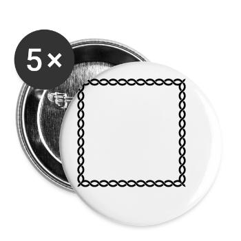 Frame Vikings - Buttons small 1''/25 mm (5-pack) - white - Front