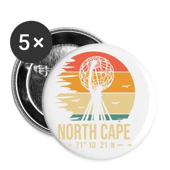 North cape north nordkap - Buttons small 1''/25 mm (5-pack) - white - Front
