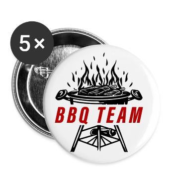 Grill Bbq Team Barbecue - Buttons klein 25 mm (5er Pack) - Weiß - Vorne