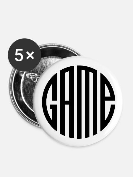 Gaming - Buttons klein 25 mm (5er Pack) - Weiß