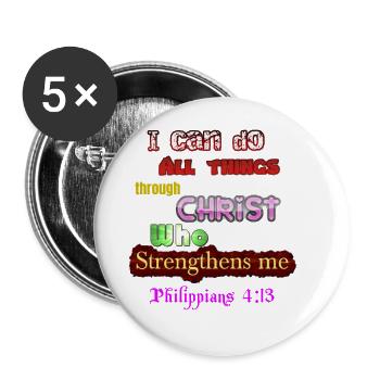 Bible Verse Bible Verse Holy Spirit Holy Spirit - Buttons small 1''/25 mm (5-pack) - white - Front
