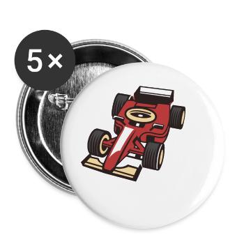 go Kart - Buttons small 1''/25 mm (5-pack) - white - Front