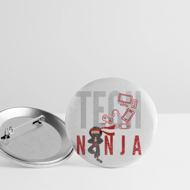 tech, tech analyst, programmateur, Lot de 5 petits badges (25 mm)