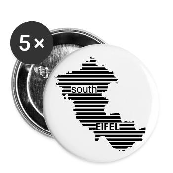 southEiFEL Umriss - Buttons klein 25 mm (5er Pack) - Weiß - Vorne