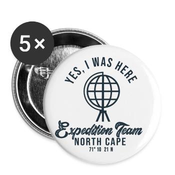 North Cape Nord Kapp Cap Nord - Buttons small 1''/25 mm (5-pack) - white - Front
