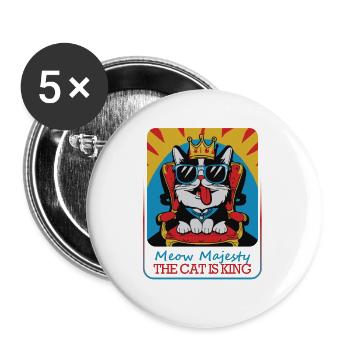 Royal Hangover - Buttons small 1''/25 mm (5-pack) - white - Front