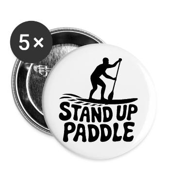 SUP Stand Up Paddle - Buttons small 1''/25 mm (5-pack) - white - Front