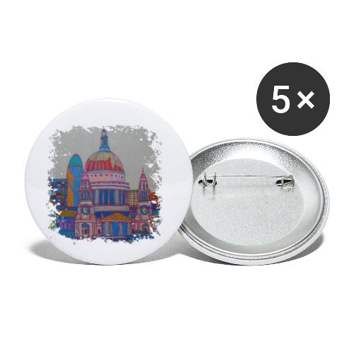 London - Buttons klein 25 mm (5er Pack)
