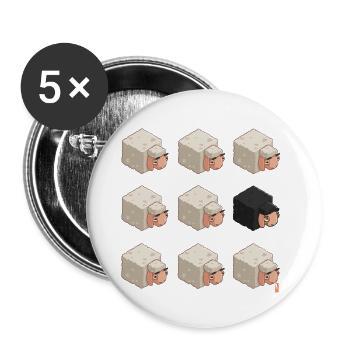 Stand out - Buttons small 1''/25 mm (5-pack) - white - Front