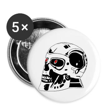 head - Buttons small 1''/25 mm (5-pack) - white - Front