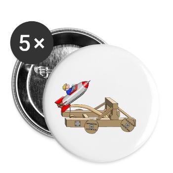 Adventure - Adventure - Buttons small 1''/25 mm (5-pack) - white - Front