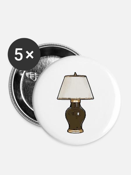 Lamp - Buttons klein 25 mm (5er Pack) - Weiß