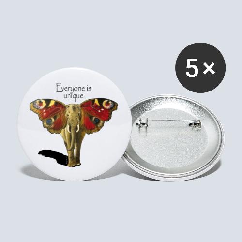 Everyone is unique - Buttons klein 25 mm (5er Pack)