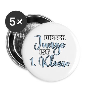 INTRODUCTION PREMIER CLASSIFICATEUR ÉCOLES ENFANT ÉCOLE - Lot de 5 petits badges (25 mm) - blanc - Devant
