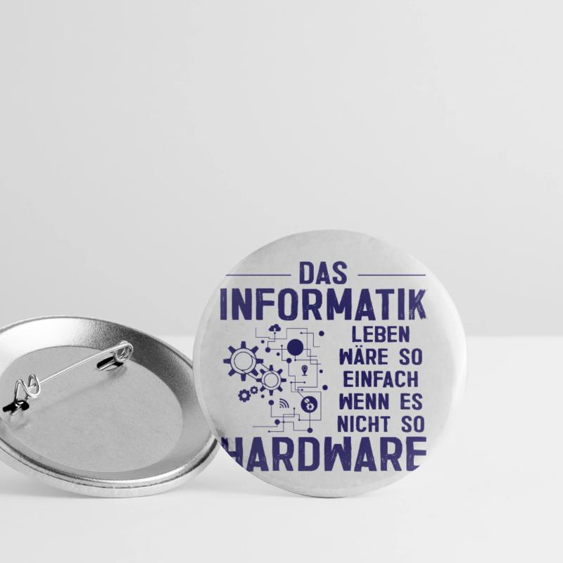 Informatik Hardware Programmierer Geschenk Buttons klein 25 mm (5er Pack)
