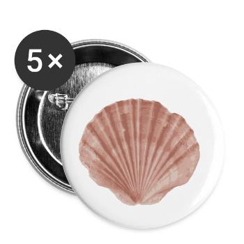 shell - Buttons small 1''/25 mm (5-pack) - white - Front