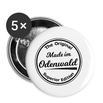 Die Odenwälder - Buttons klein 25 mm (5er Pack) - Weiß - Vorne