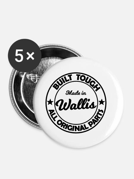 Made in Wallis - Buttons klein 25 mm (5er Pack) - Weiß