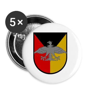 Die deutschen Legenden - Buttons klein 25 mm (5er Pack) - Weiß - Vorne