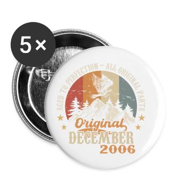 December 2006 Jubilee 2006 Legends December - Buttons small 1''/25 mm (5-pack) - white - Front