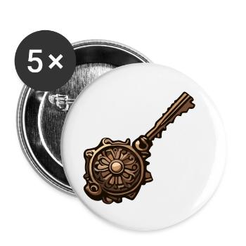 Key / Lock / Locked / Security - Buttons small 1''/25 mm (5-pack) - white - Front