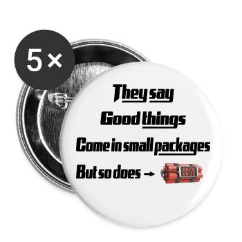 somethings come in small packages - Buttons small 1''/25 mm (5-pack) - white - Front
