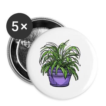 Houseplant / Potted Plant / Decoration / Pot - Buttons small 1''/25 mm (5-pack) - white - Front