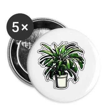 Houseplant / Potted Plant / Decoration / Pot - Buttons small 1''/25 mm (5-pack) - white - Front