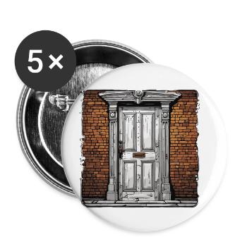 Door / Entrance / Lock / Gate / Front Door / Design - Buttons small 1''/25 mm (5-pack) - white - Front