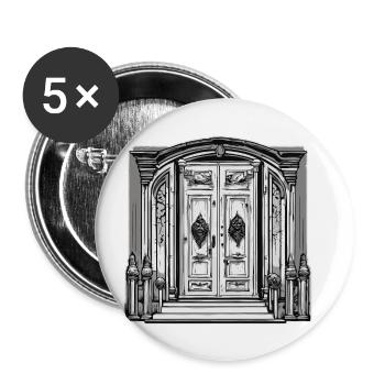 Door / Entrance / Lock / Gate / Front Door / Design - Buttons small 1''/25 mm (5-pack) - white - Front