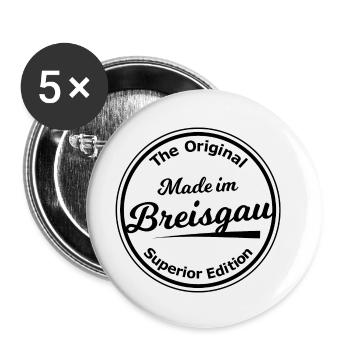 Les habitants du Brisgau à Baden - Lot de 5 petits badges (25 mm) - blanc - Devant