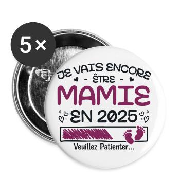 I'm Still Going To Be A Granny In 2025 - Buttons small 1''/25 mm (5-pack) - white - Front