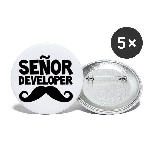 Señor Developer - Buttons klein 25 mm (5er Pack)