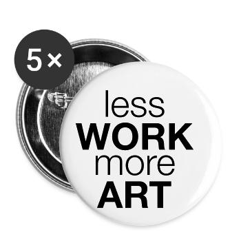 Art Kunst - Buttons small 1''/25 mm (5-pack) - white - Front