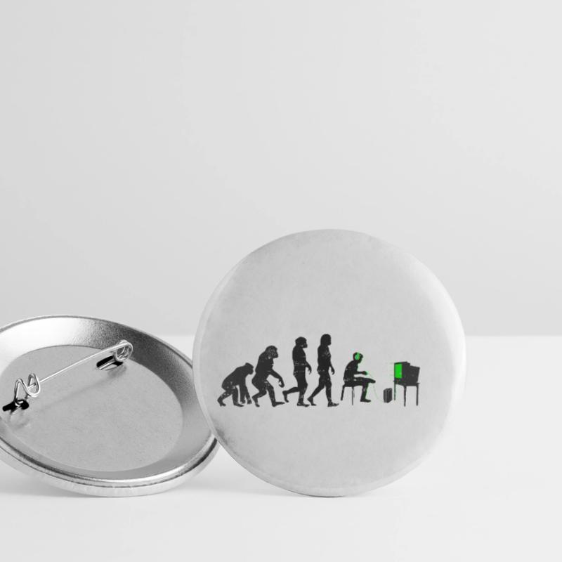 Evolution de l'évolution des joueurs Lot de 5 petits badges (25 mm)