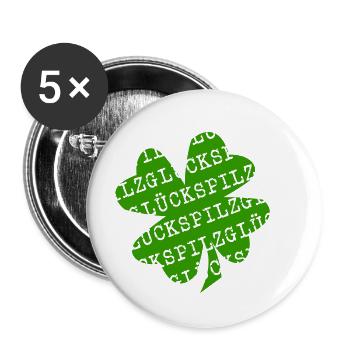 LUCKY (coloured) - Buttons small 1''/25 mm (5-pack) - white - Front