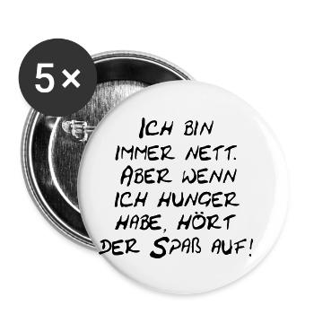 I am always nice... - Buttons small 1''/25 mm (5-pack) - white - Front