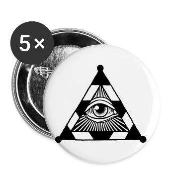 Eye - Buttons small 1''/25 mm (5-pack) - white - Front
