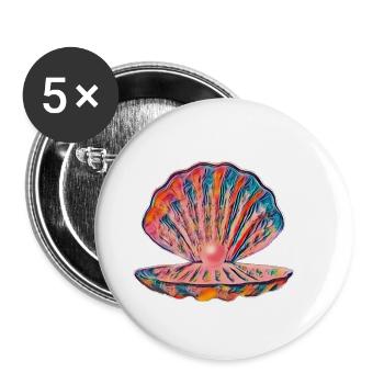 shell - Buttons small 1''/25 mm (5-pack) - white - Front