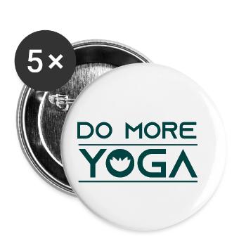 Do more yoga! - Buttons small 1''/25 mm (5-pack) - white - Front