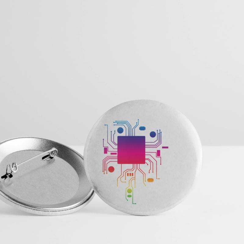 Perfect Gift Coding Tee For Programmer Tshirt Buttons small 1''/25 mm (5-pack)