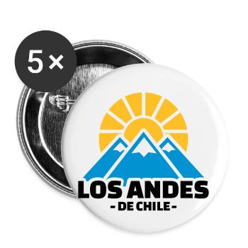 Chili - Lot de 5 petits badges (25 mm) - blanc - Devant