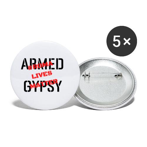 Armed Gypsy Funny Shirt - Buttons klein 25 mm (5er Pack)