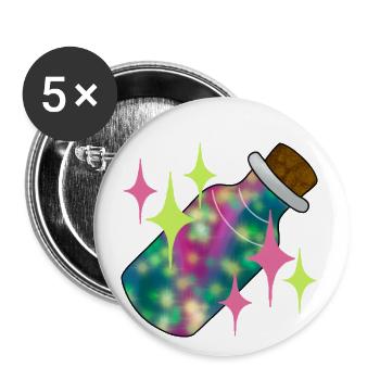 fairy dust - Buttons small 1''/25 mm (5-pack) - white - Front